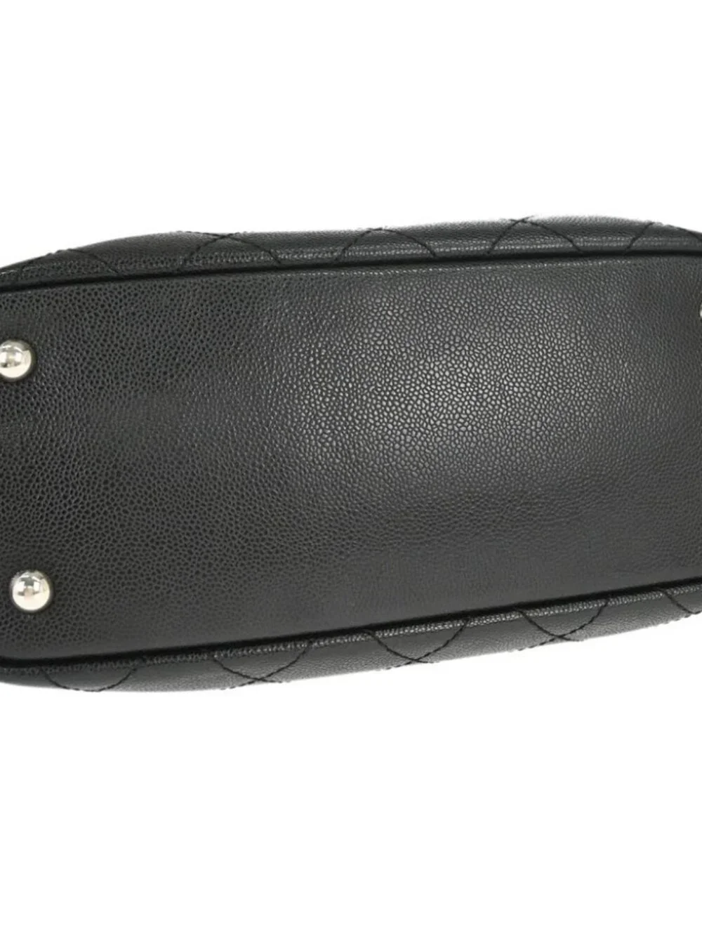 Chanel Black Calfskin On The Road Shopping Fever Tote Bag